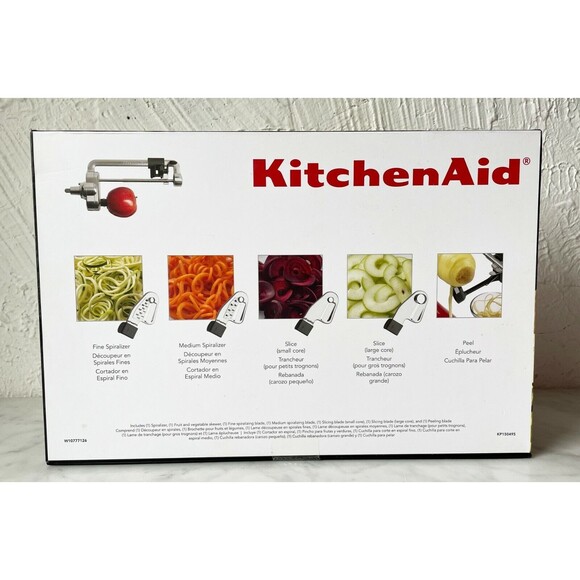 KitchenAid Spiralizer with Peel Core and Slice Stand Mixer Attachment KSM1APC - Picture 5 of 9